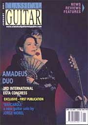 'Amadeus' Duo, обложка журнала "Classical Guitar"