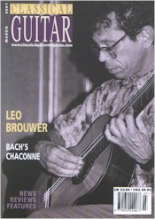 Лео Брауэр на обложке журнала "Clfssical Guitar", март 2001 г.