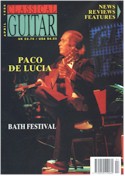 Пако де Лусия в журнале Classical Guitar, апрель 1996 г.